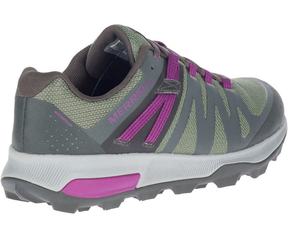 Merrell Hiking Shoes Olive - Zion FST Waterproof - Womens 97WBMUHDK